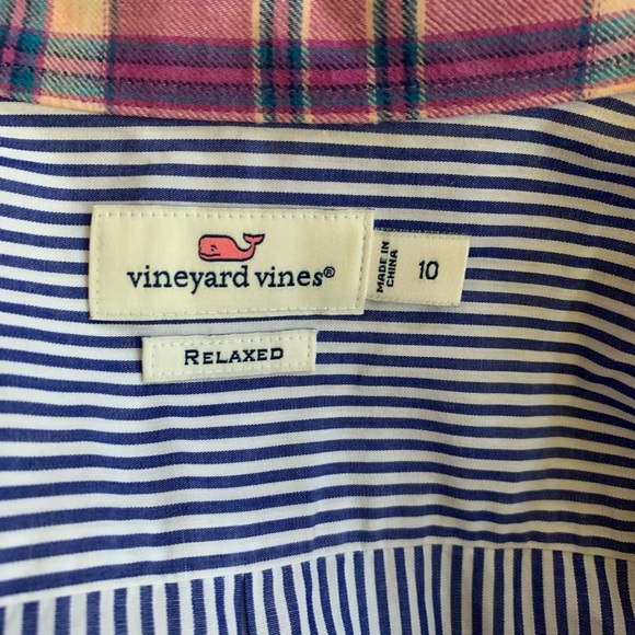 Vineyard Vines Poplin Stripe Combo Button Down - Picture 6 of 8